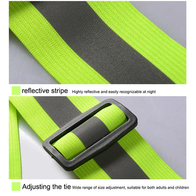 High Visibility Running Vest Adjustable & Elastic Reflective Running Vest Outdoor Reflective Vest Reflective Running Vest Gear